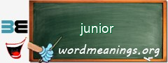 WordMeaning blackboard for junior